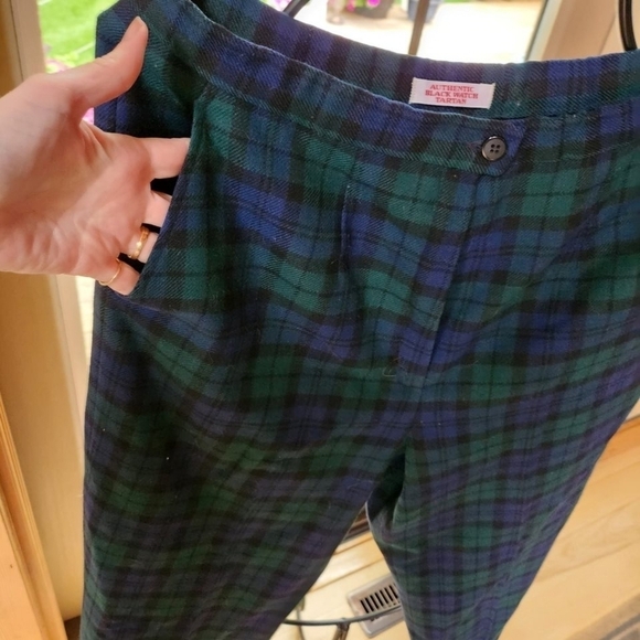 Pendleton Authentic Black Watch Tartan Wool Lined Sz. 12 Dress Pants w Pockets - Picture 5 of 11